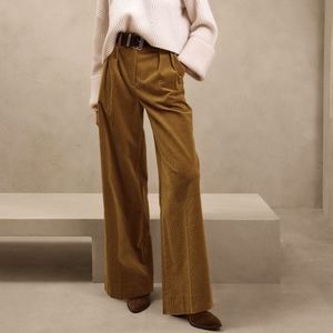 Banana Republic rivoli relaxed corduroy wide leg pants